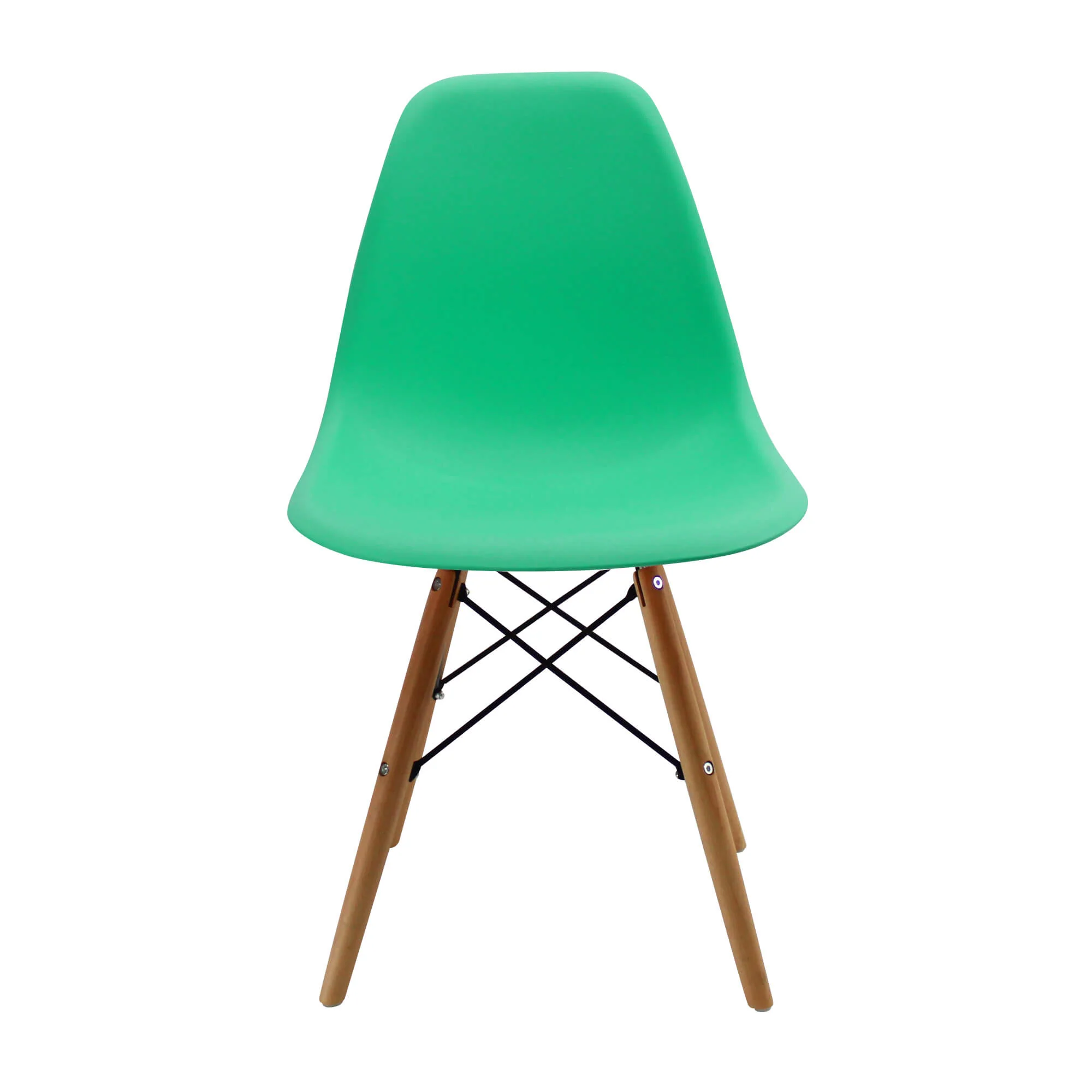 Silla de comedor DKR tipo Eames color verde menta - Image 2