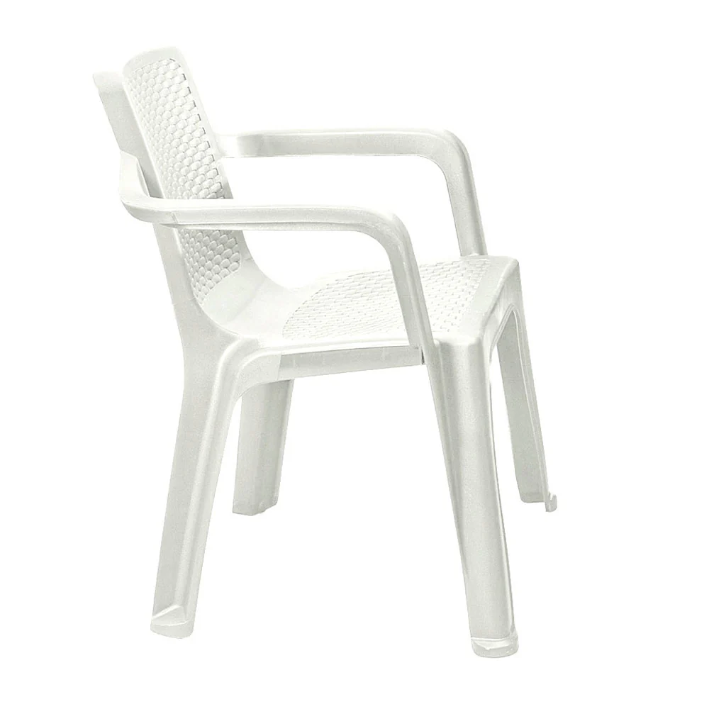 Silla eterna con brazos blanco arena marca Rimax - Image 3