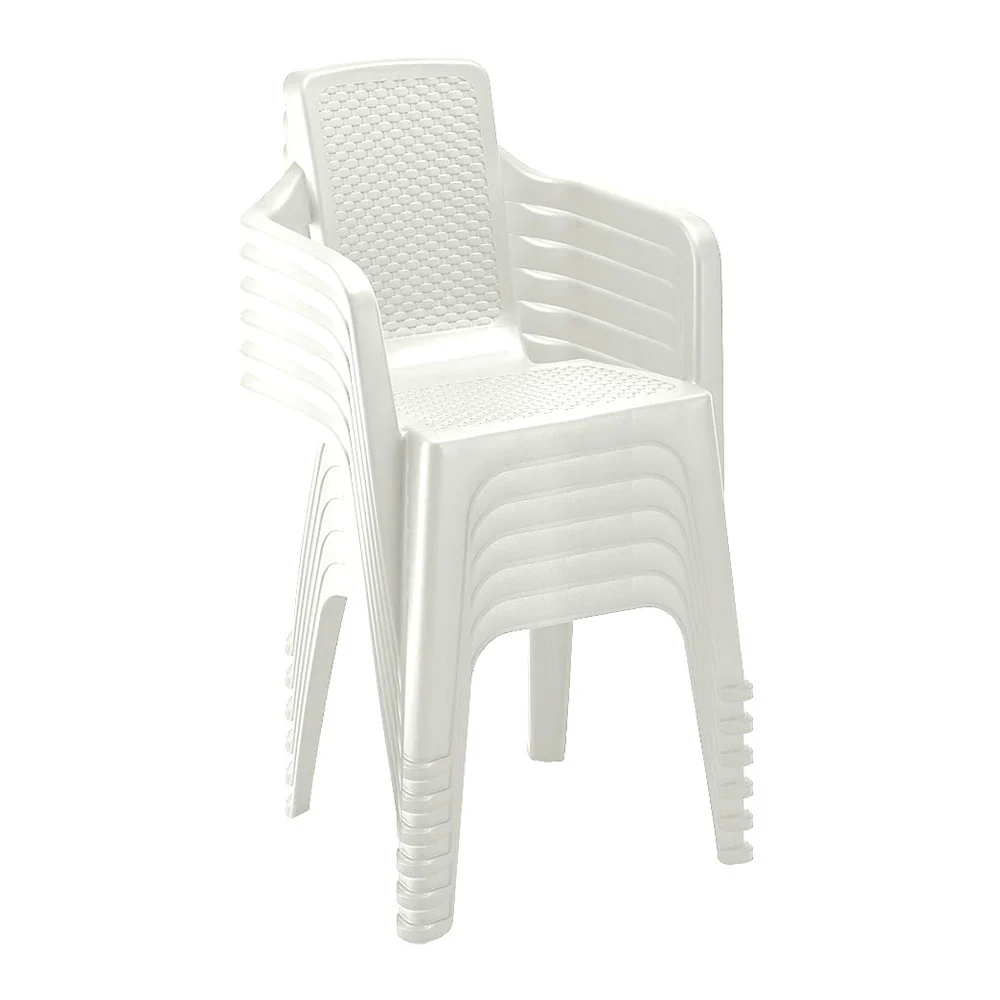 Silla eterna con brazos blanco arena marca Rimax - Image 5
