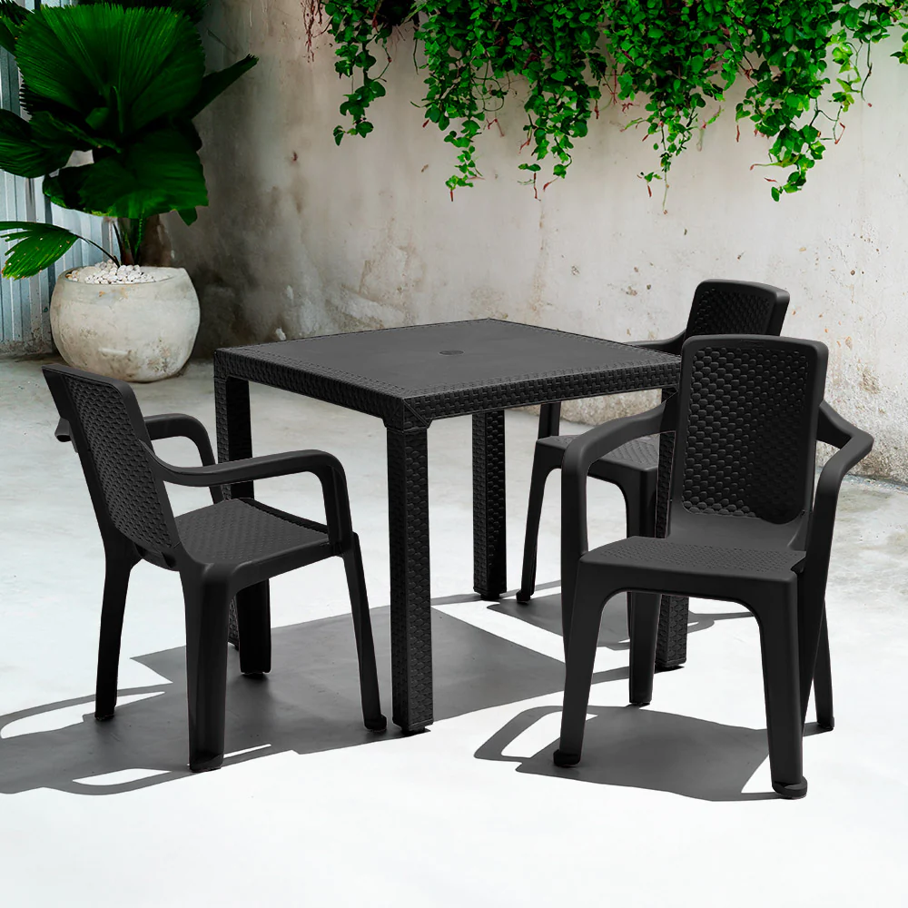 Silla eterna con brazos negra marca Rimax