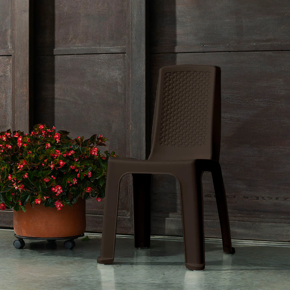 Silla eterna sin brazos wengue marca Rimax - Image 4