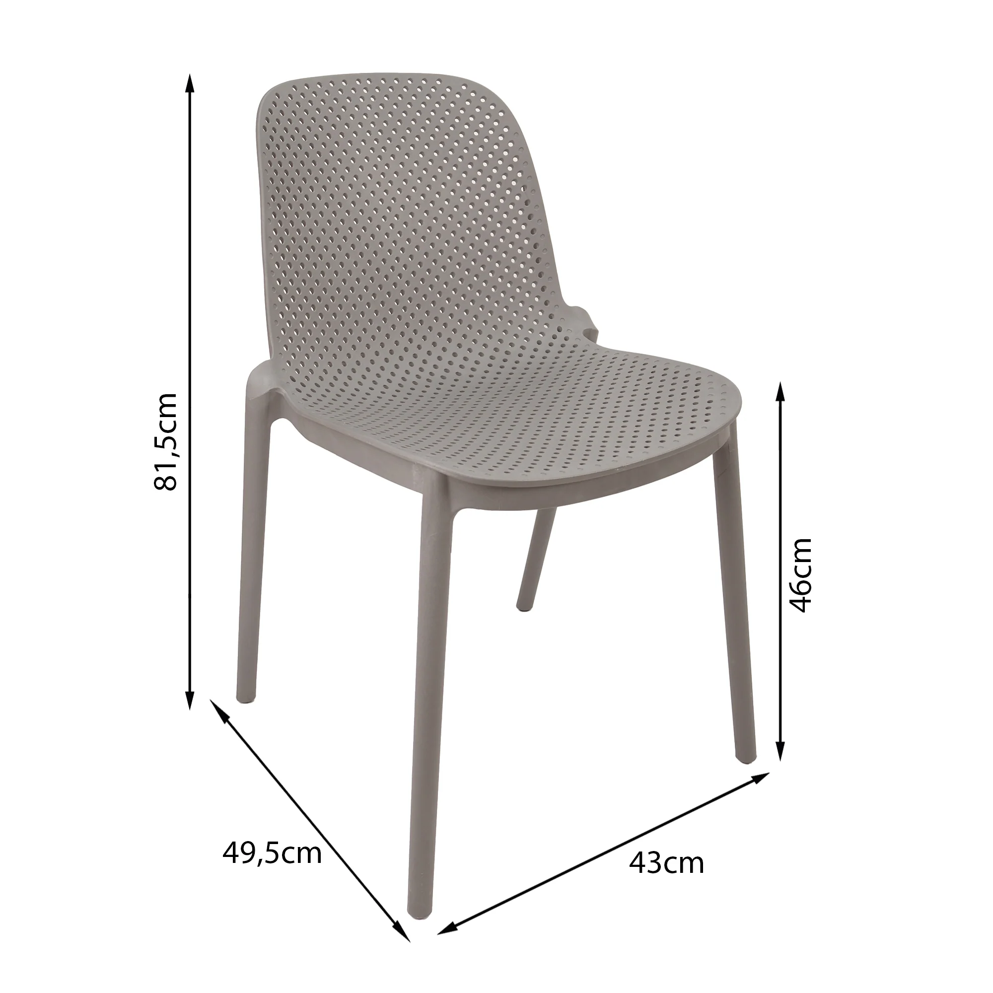 Silla exterior berlin sin brazos beige  marca Boxbit - Image 5