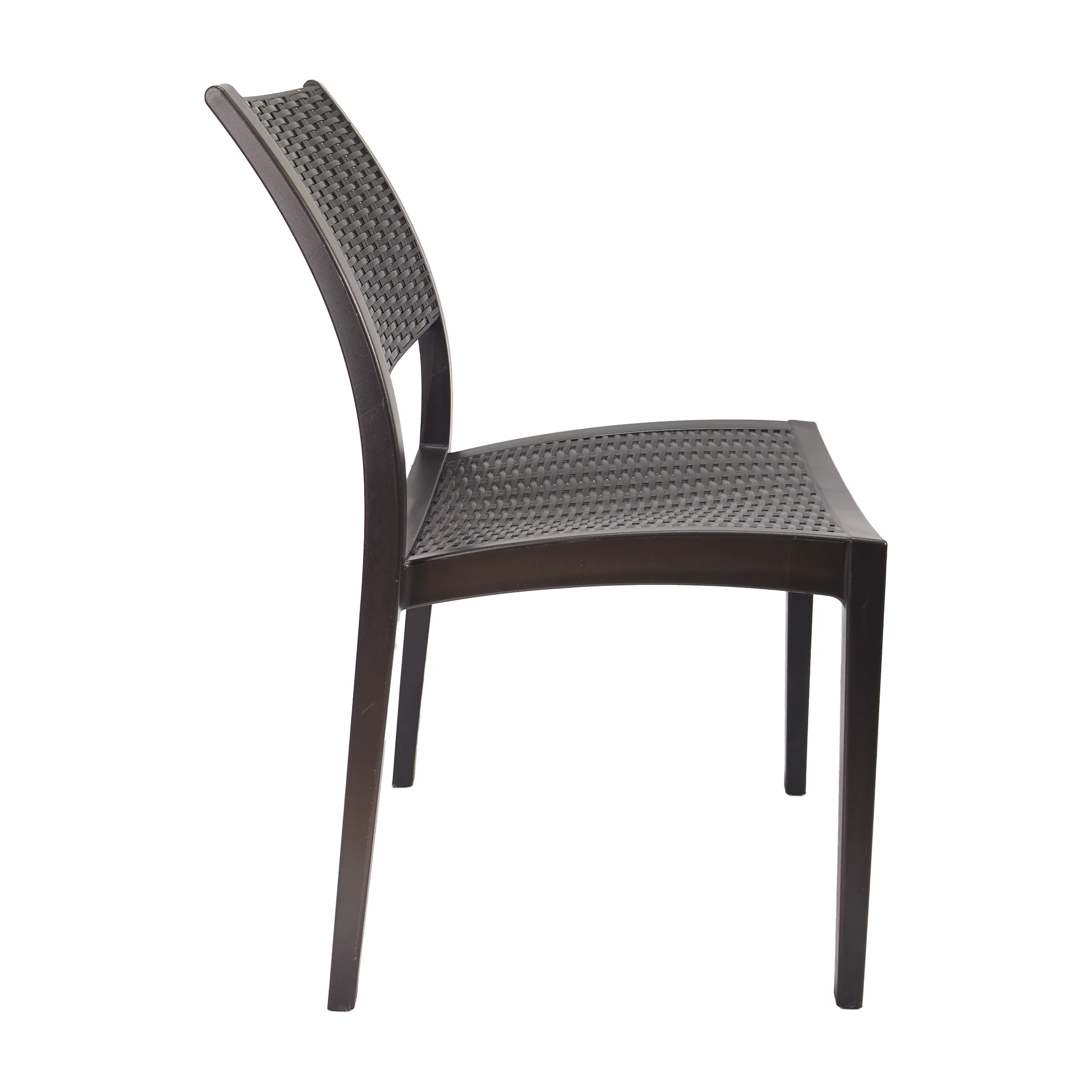 Silla exterior ratan sin brazos café  marca Boxbit - Image 3