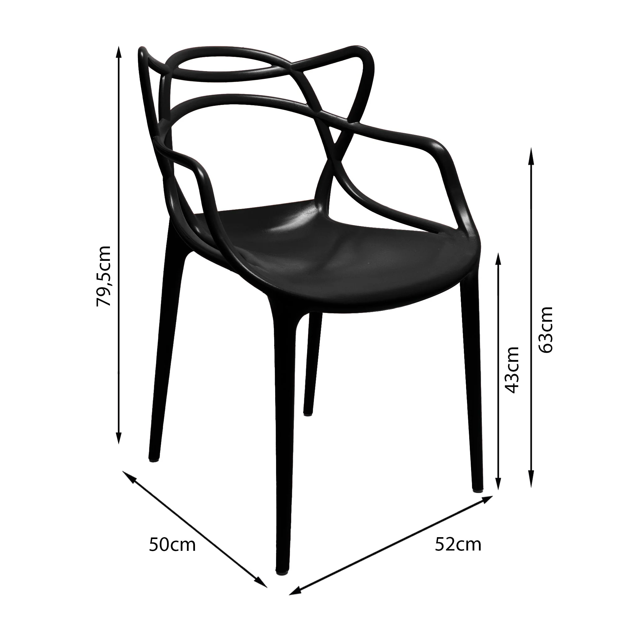 Silla exterior sidney con brazos grafito marca Boxbit - Image 5
