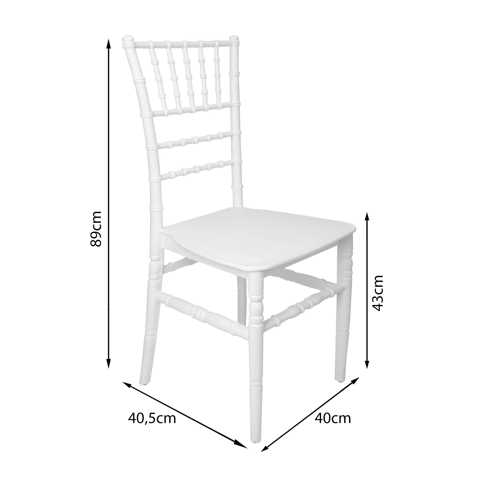 Silla exterior tiffany sin brazos blanco marca Boxbit - Image 5