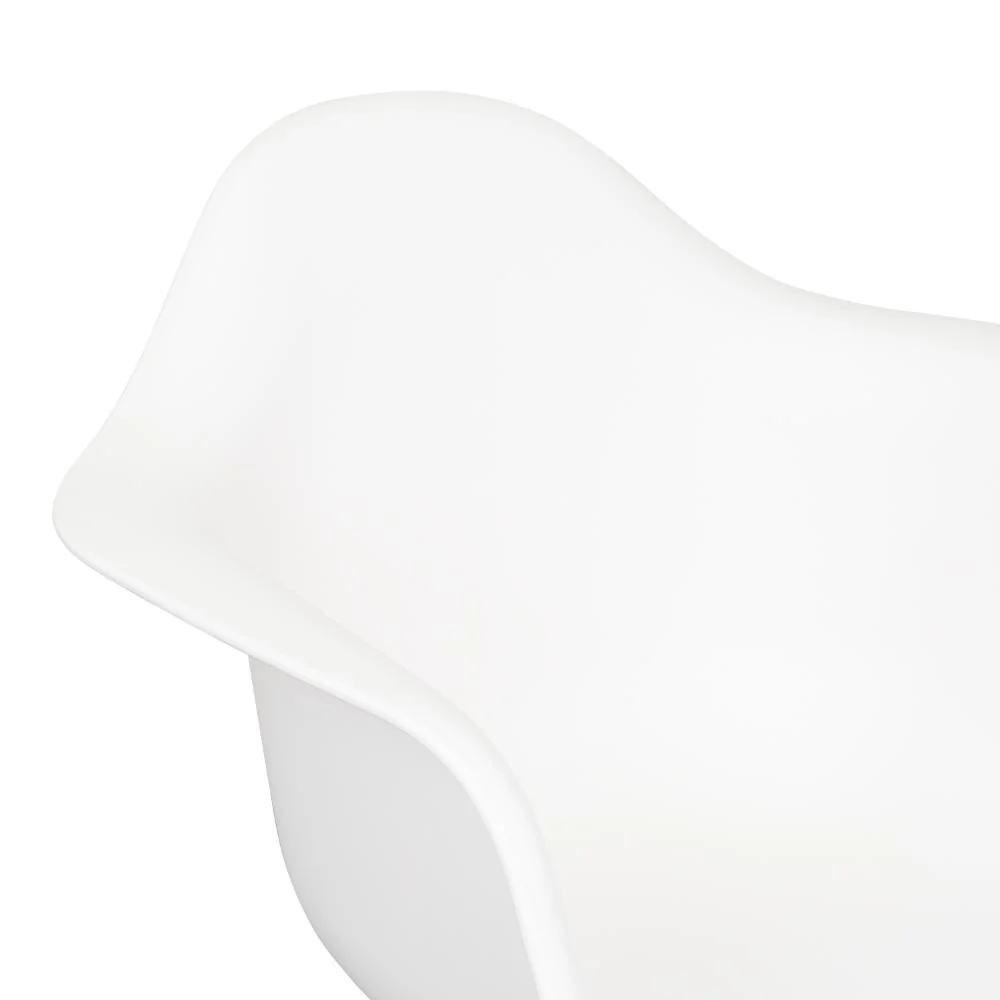 Silla Eymos, Color Blanco, Con espaldar y Patas En Madera - Image 13