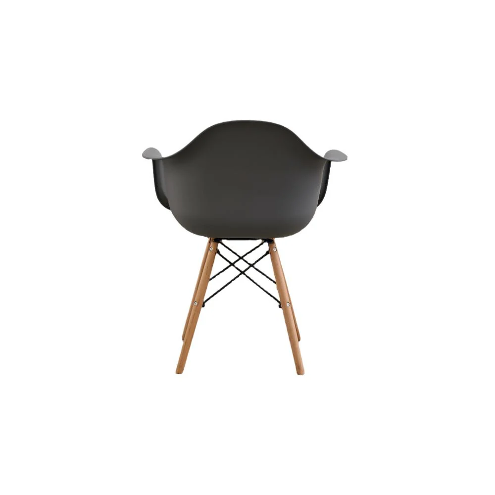 Silla Eymos , Color Gris Oscuro, Con espaldar y patas en Madera - Image 10