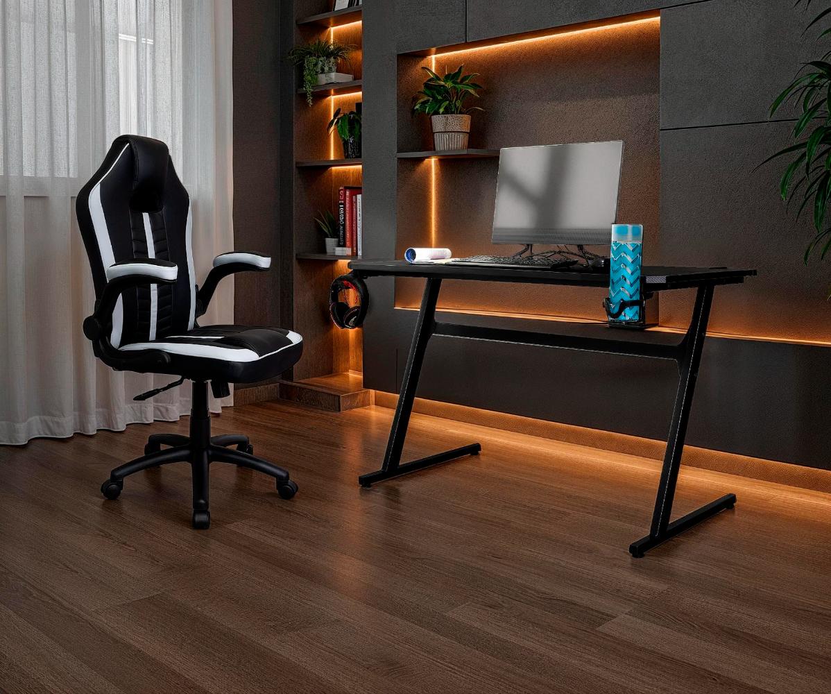 Silla Gamer Rismel, Negro y Gris, con altura ajustable - Image 15