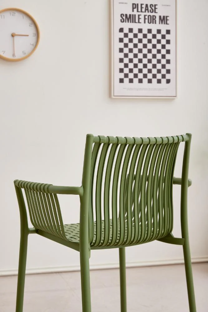 Silla Madrid con Brazos, Color Verde Olivo, Con espaldar y diseño Moderno - Image 9