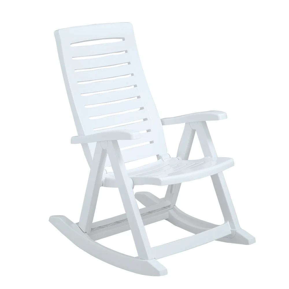 Silla mecedora blanca marca Rimax - Image 2
