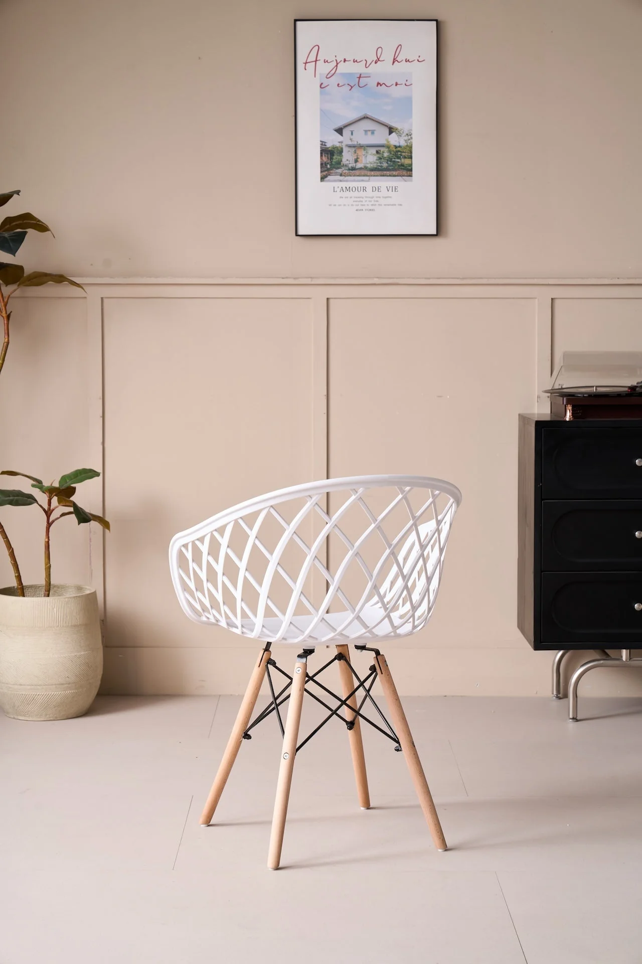 Silla Oasis con Brazos, Color Blanco, Con espaldar - Image 3