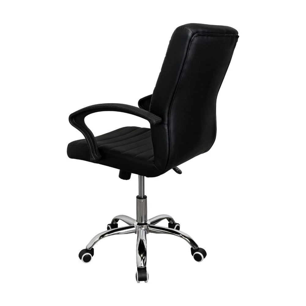 Silla Oficina X-59B, Wengue, con Cómodo Espaldar y Rodachines - Image 5