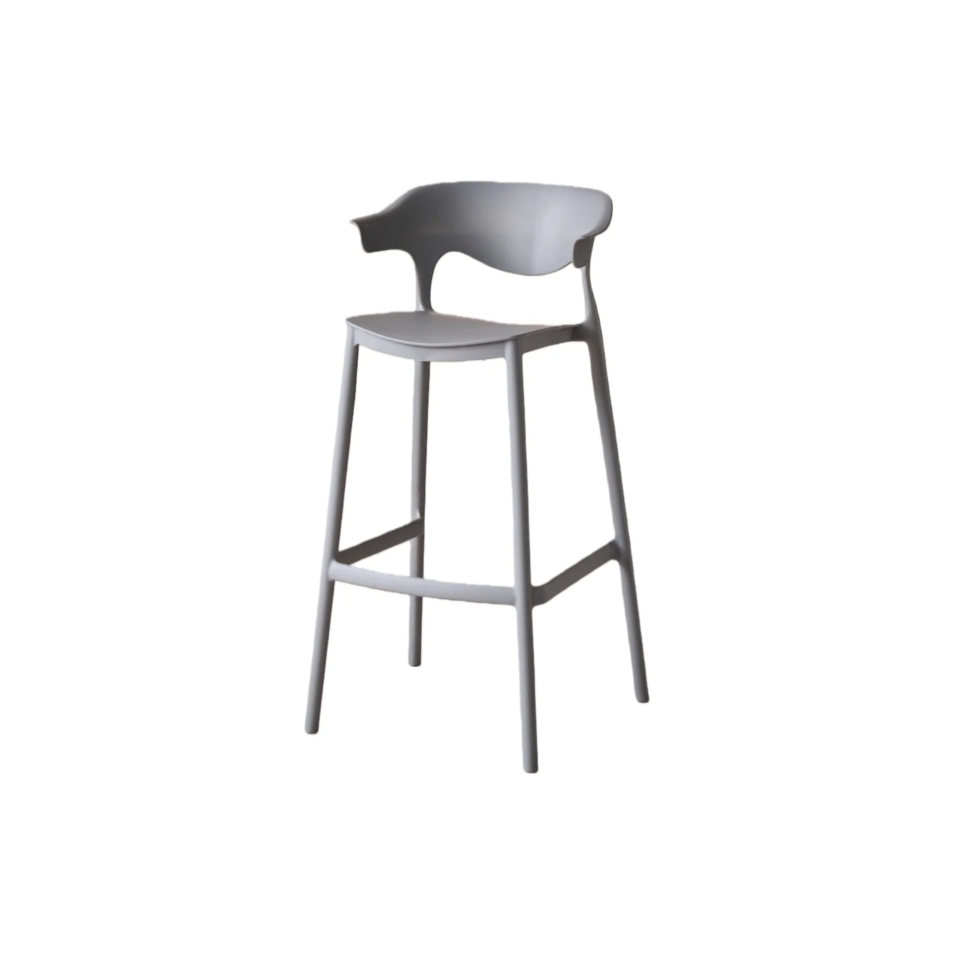 Silla para Bar Elena, Color Gris Oscuro, Diseño Moderno - Image 6