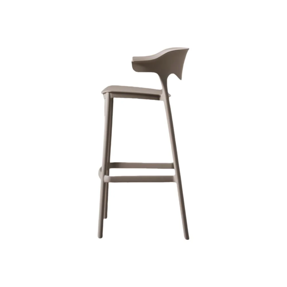 Silla para Bar Elena, Color Taupe, Diseño Moderno - Image 10