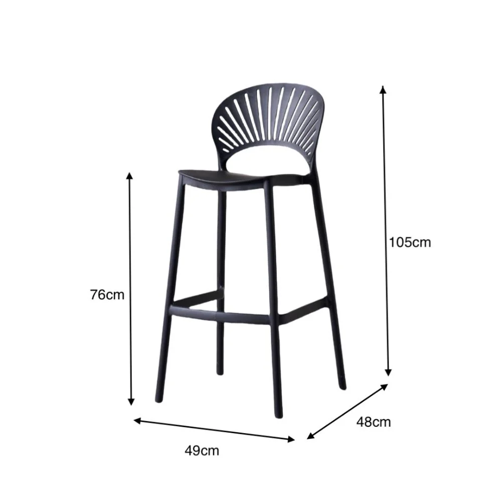 Silla para Bar Paraiso, Color Negro, Diseño moderno - Image 13