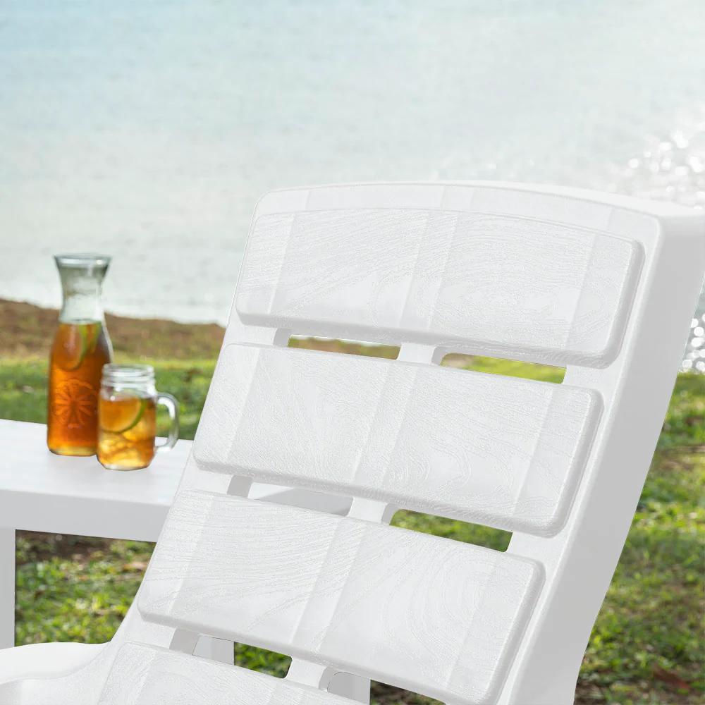 Silla playera barú blanco arena marca Rimax - Image 3