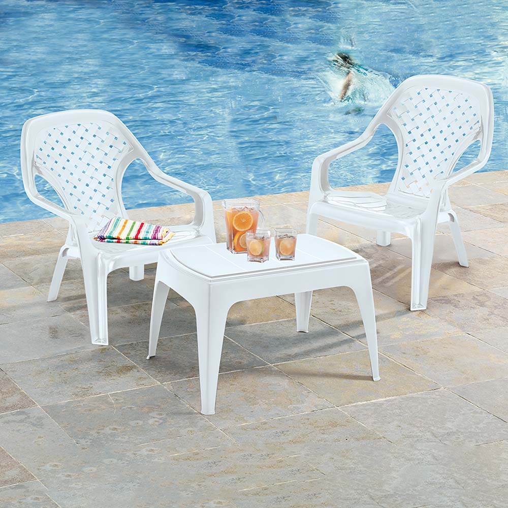 Silla playera blanca marca Rimax