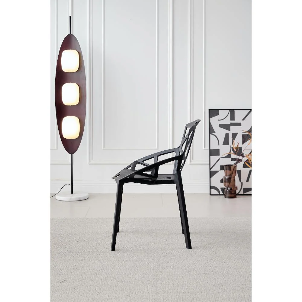 Silla Roxy, Color Negro, Con espaldar y diseño Moderno - Image 3