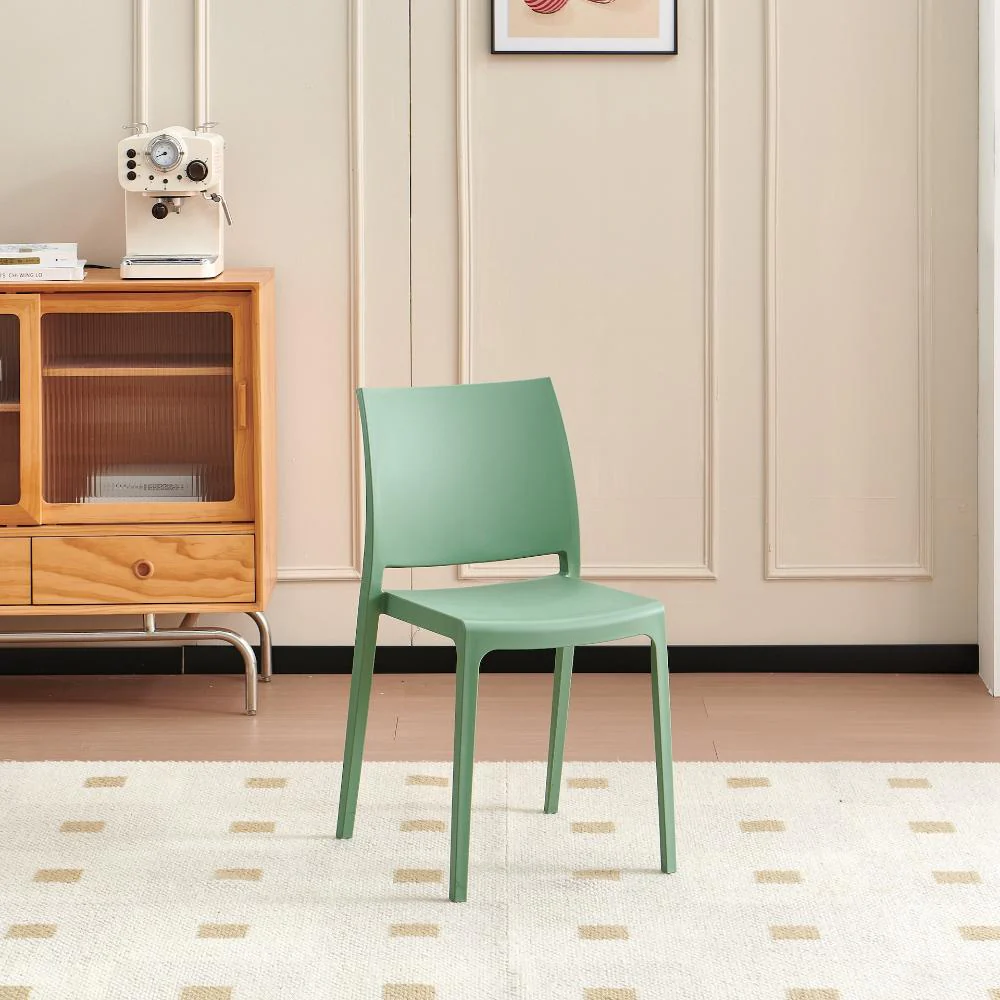 Silla Soho, Verde, Con espaldar cerrado y diseño minimalista - Image 2