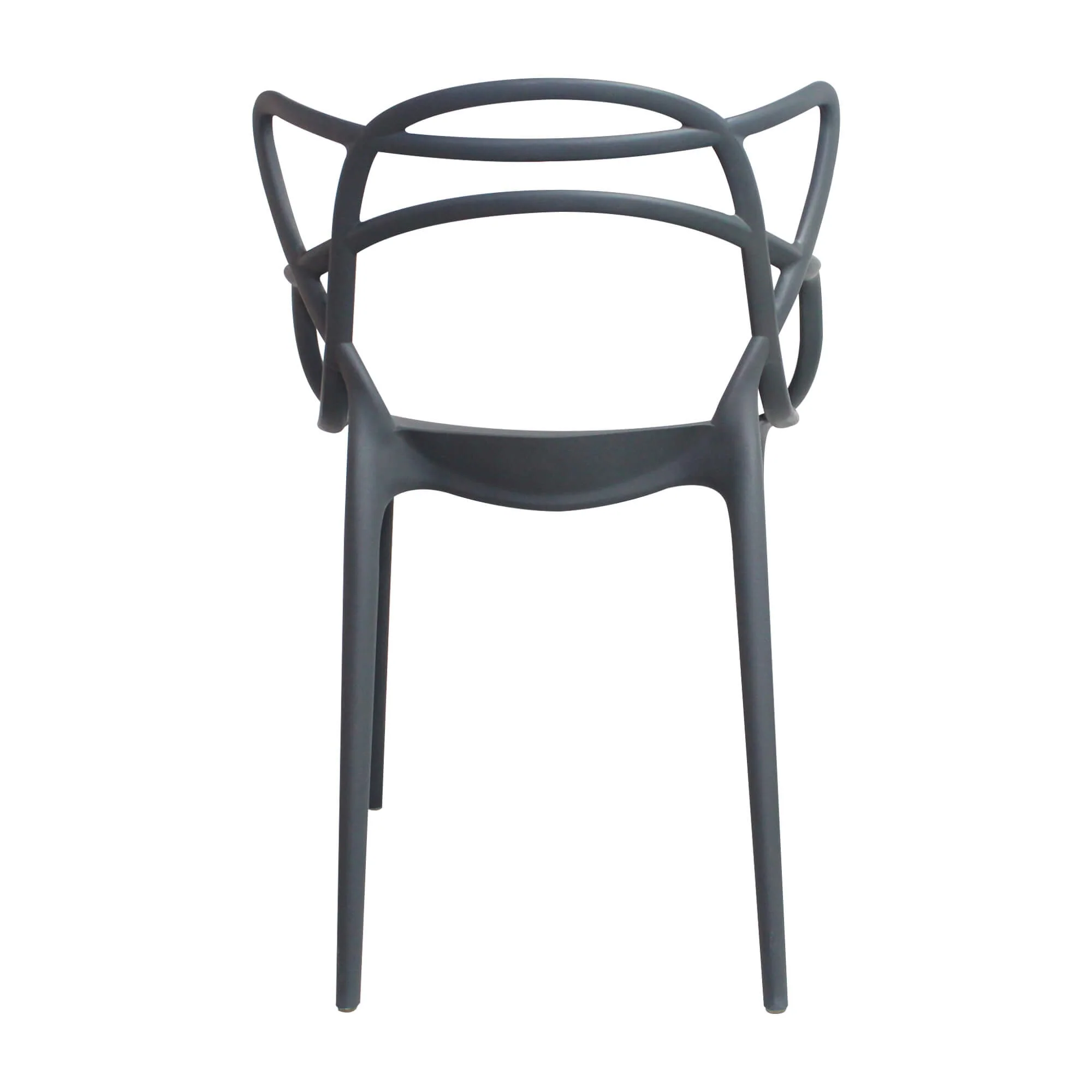 Silla de exterior tipo master jardín color gris - Image 4
