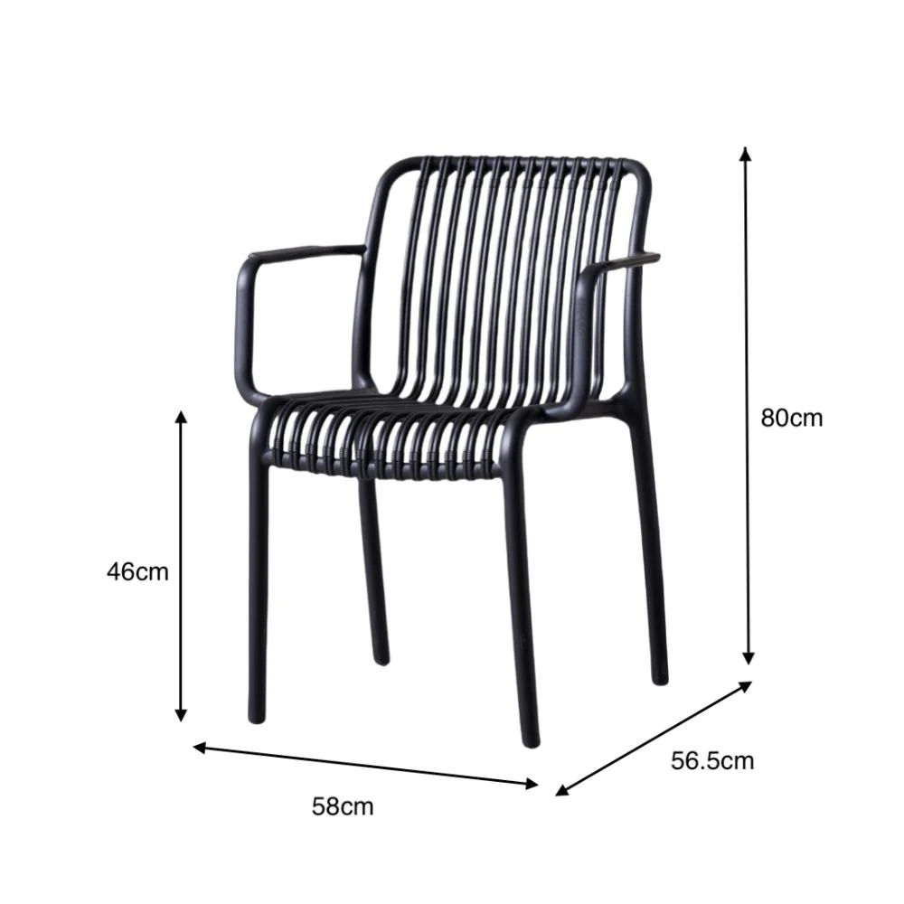 Silla Terra con Brazos, Color Negro, Con espaldar - Image 11