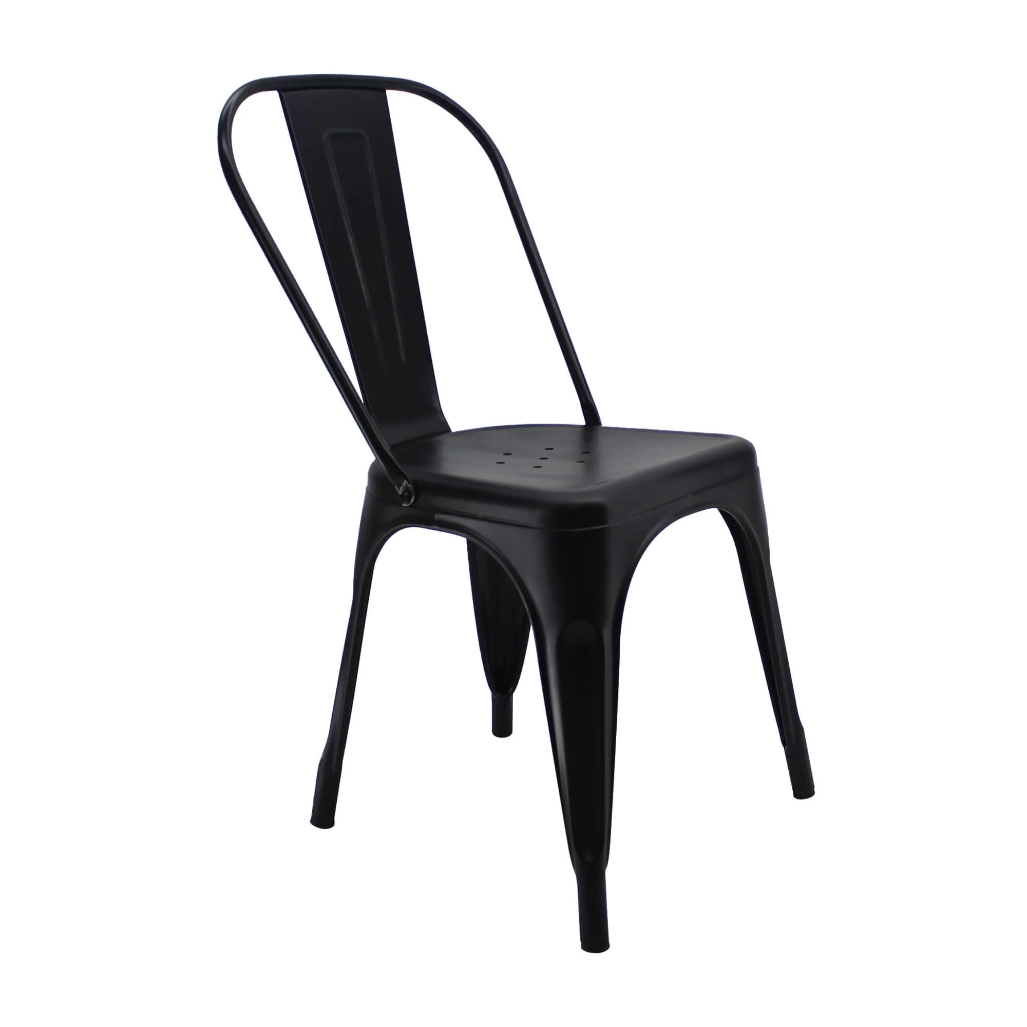 Silla de comedor tolix color negro - Image 2