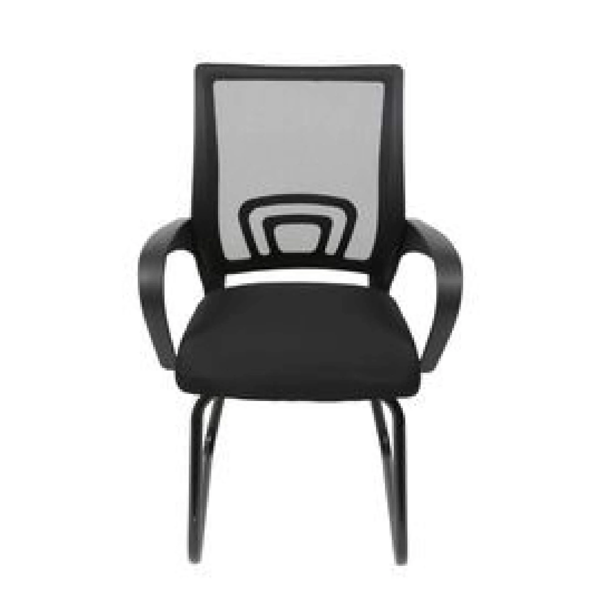 silla interlocutora tok fija color negro - Image 2