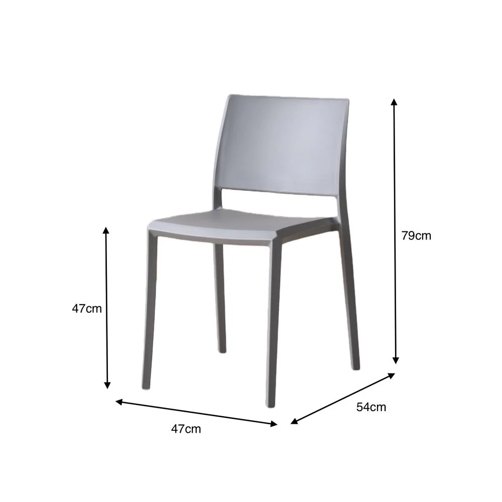 Silla Toledo, Color gris, Con espaldar liso y cuadrado, diseño moderno - Image 11