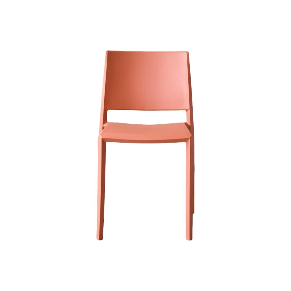 Silla Toledo, Color Terracota, Con espaldar liso y cuadrado, diseño moderno - Image 7