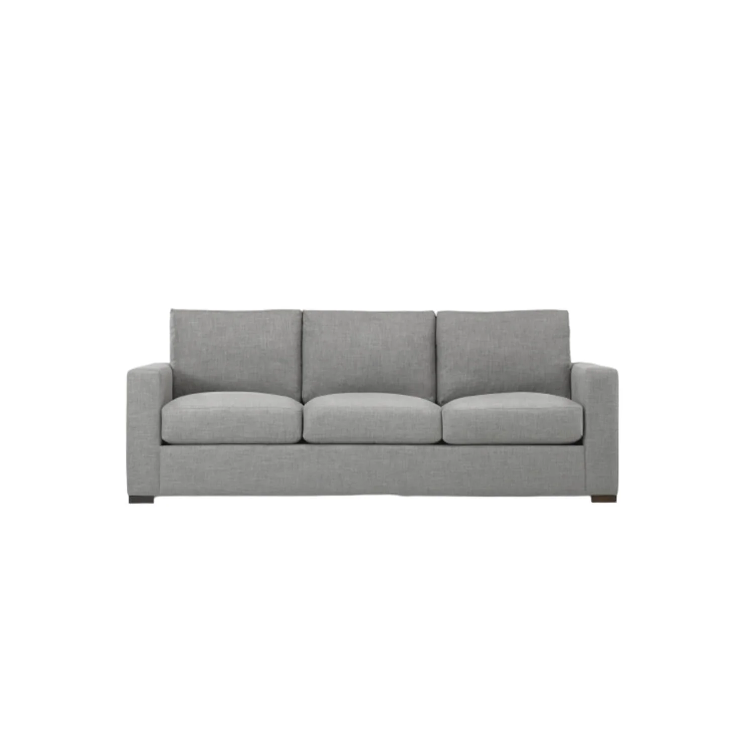 Sofá calista 3 puestos color gris en tela anti fluidos 200x85x85 cm