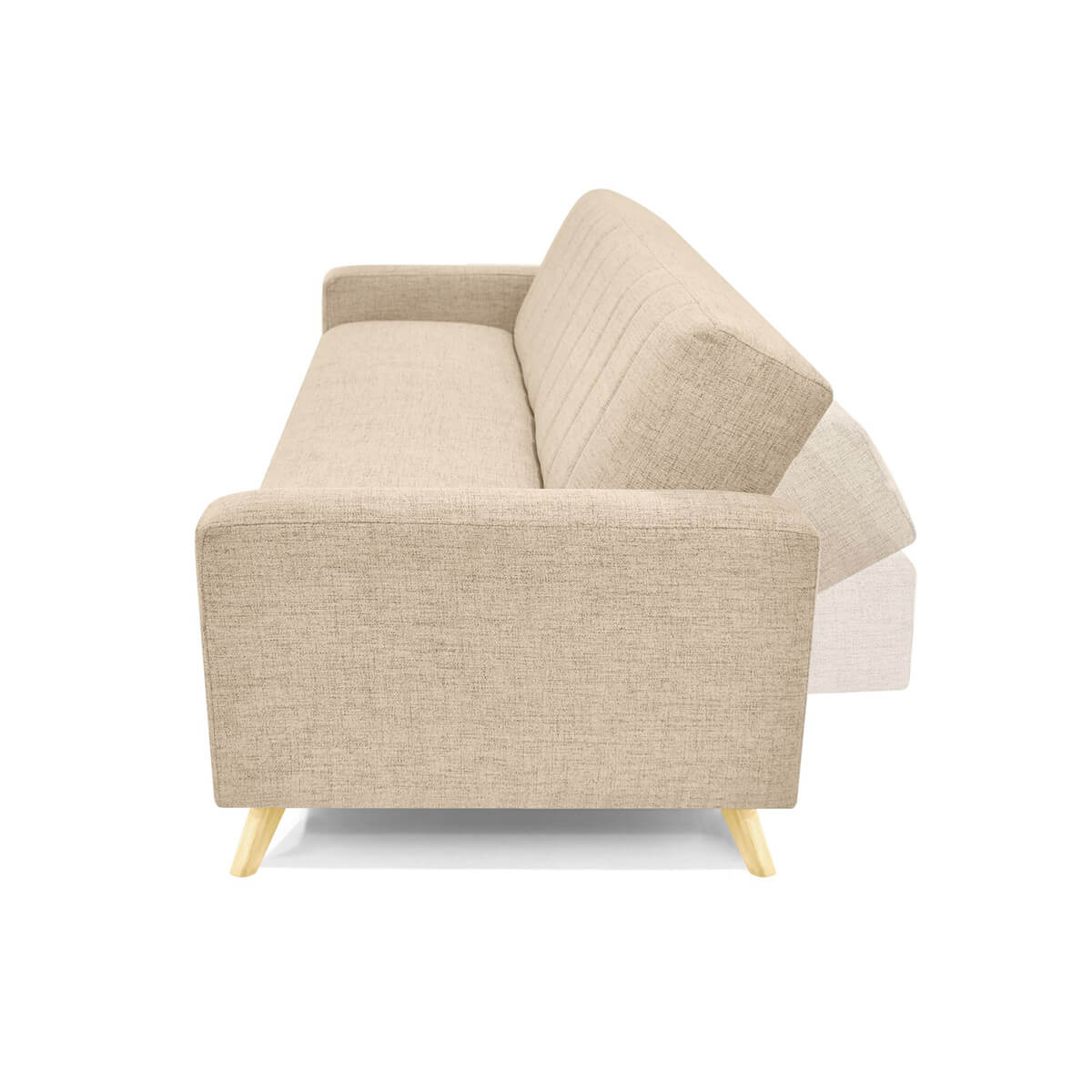 Sofa Cama Dominic Reclinable 206x90x80 Beige - Image 5