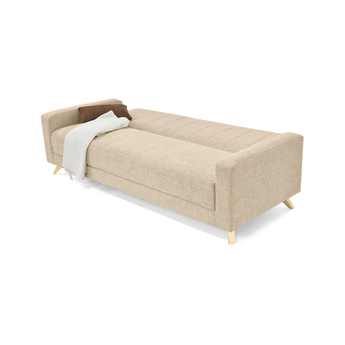 Sofa Cama Dominic Reclinable 206x90x80 Beige - Image 7