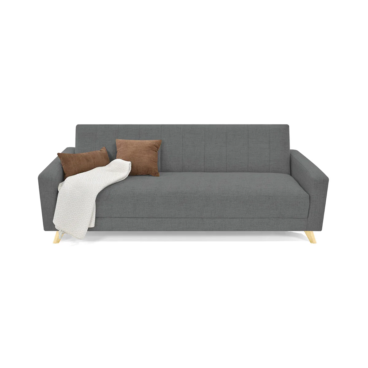 Sofá Cama Dominic Reclinable 206x90x80 Cm Gris