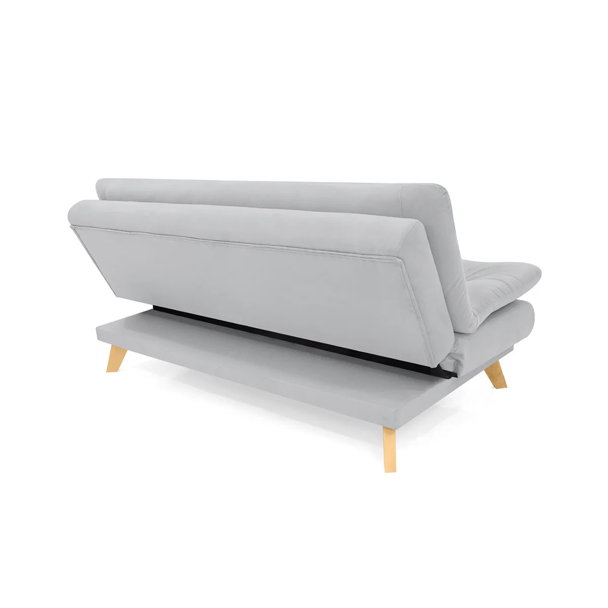 Sofá cama munich reclinable 3 posiciones de 180x90x85 Cm plata - Image 7