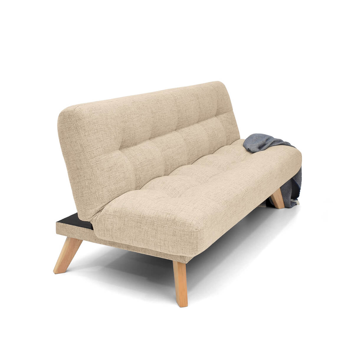 Sofa Cama Porto Reclinable Tela 182x85x85 Beige - Image 2