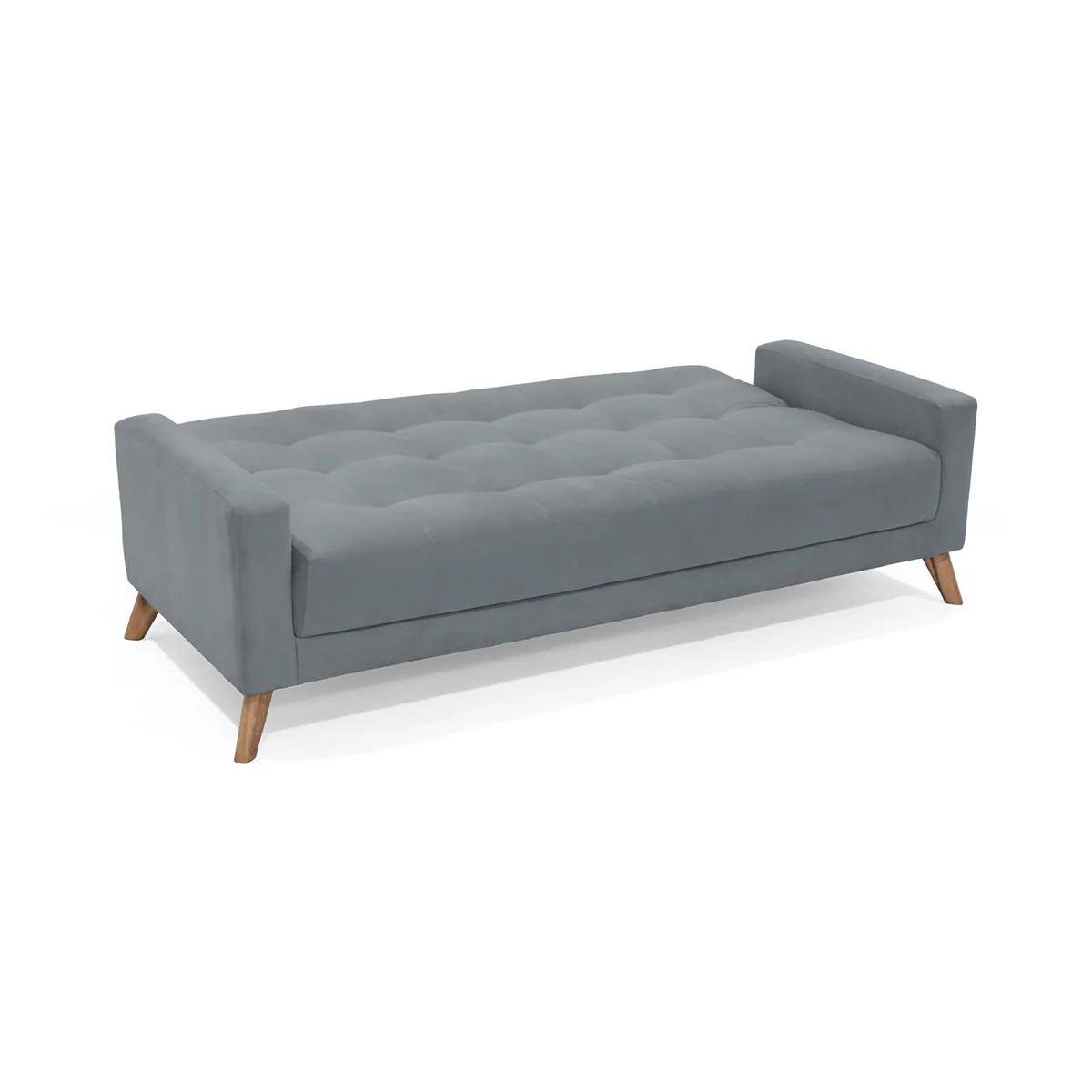 Sofa Cama Sahara Reclinable Tela 206x90x82 Gris - Image 5