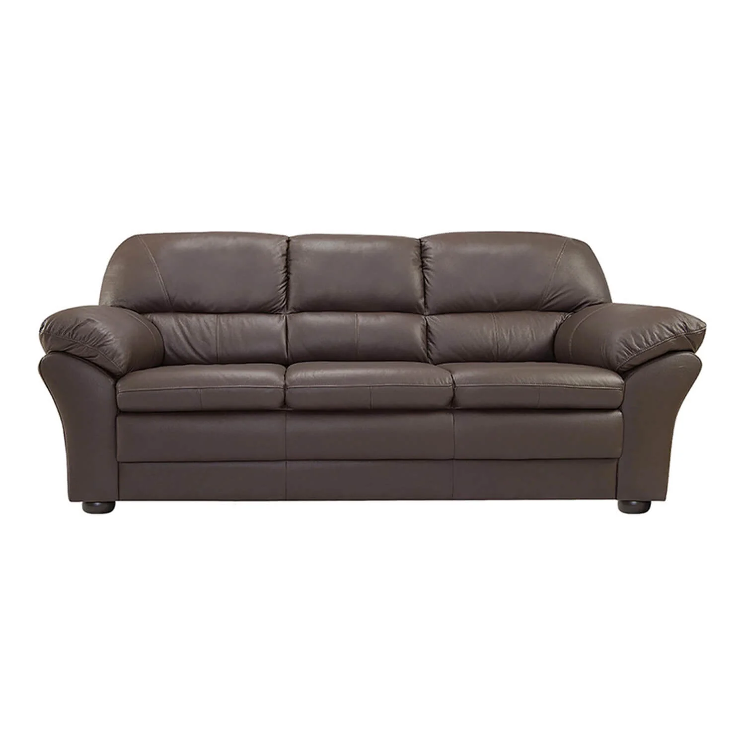 Sofá diamond 2 puestos marrón cuerina 180x85x85 cm