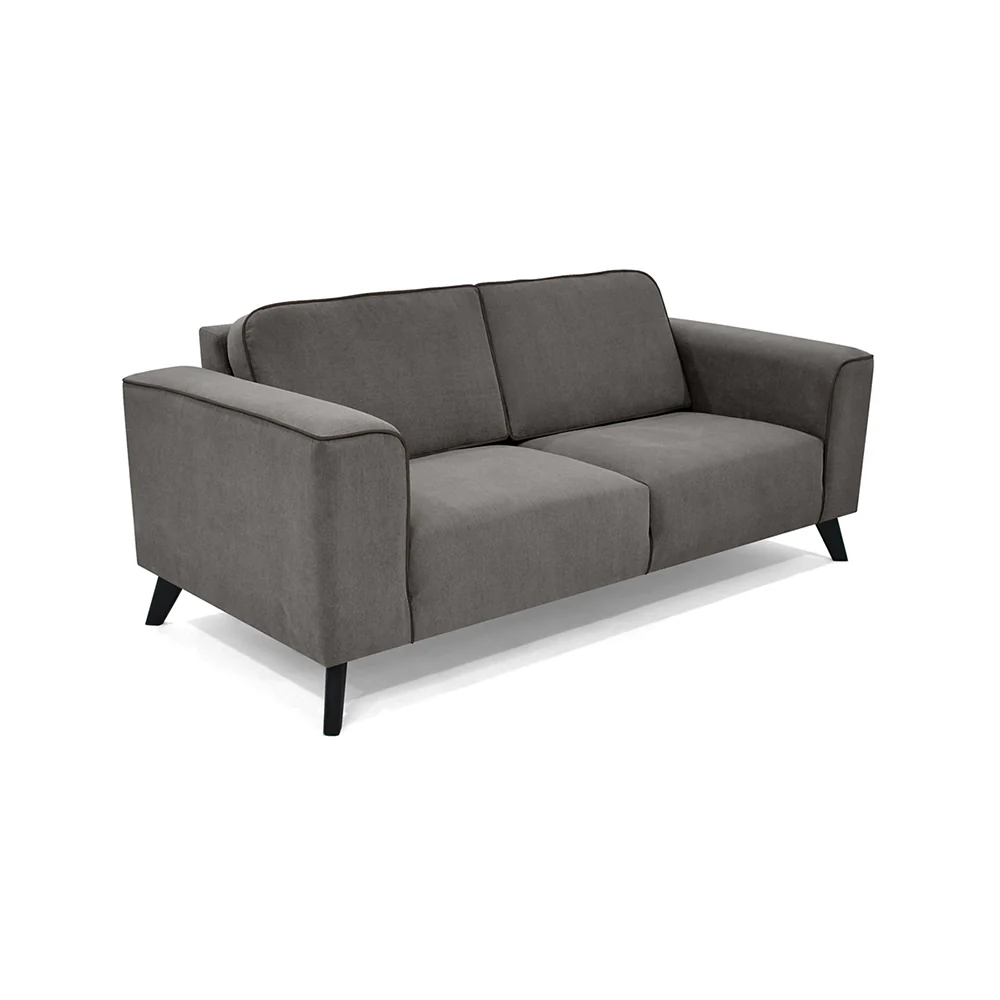 Sofa Lotus 2 Puestos Tela 190x85x83 Gris - Image 2