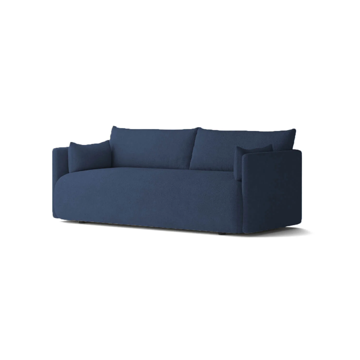 Sofá snop 2 puestos azul tela anti fluidos 178x90x75 cm