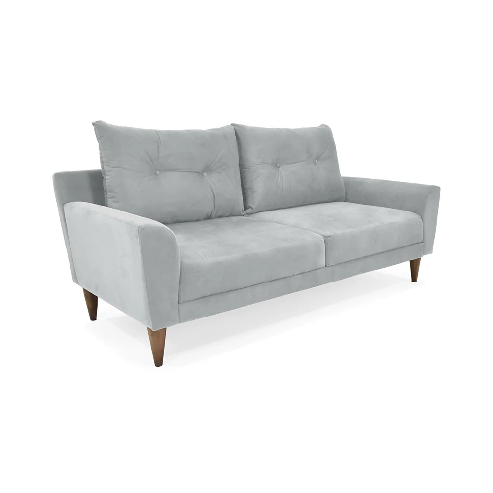 Sofa Verge 3 Puestos Tela 190x85x90 Plata - Image 3