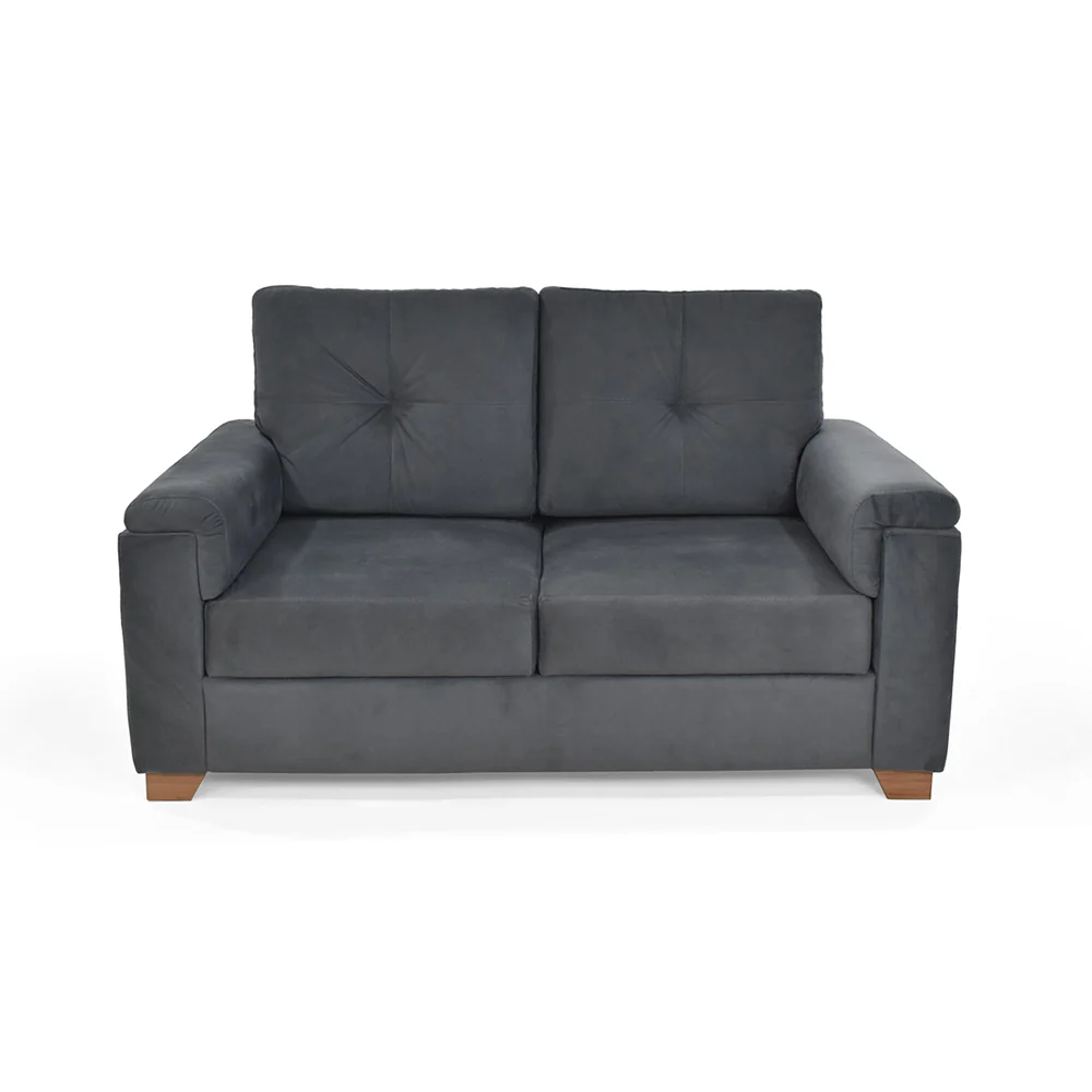 Sofá Zamora 2 Puestos Tela 150x87x85 Cm gris