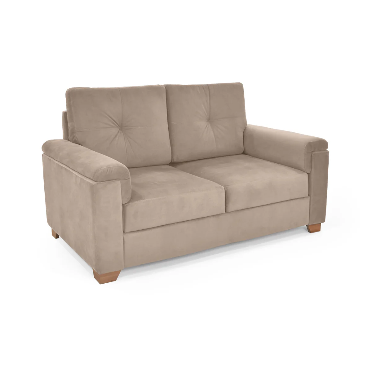 Sofa Zamora 2 Puestos Tela 150x87x85 Taupe - Image 3