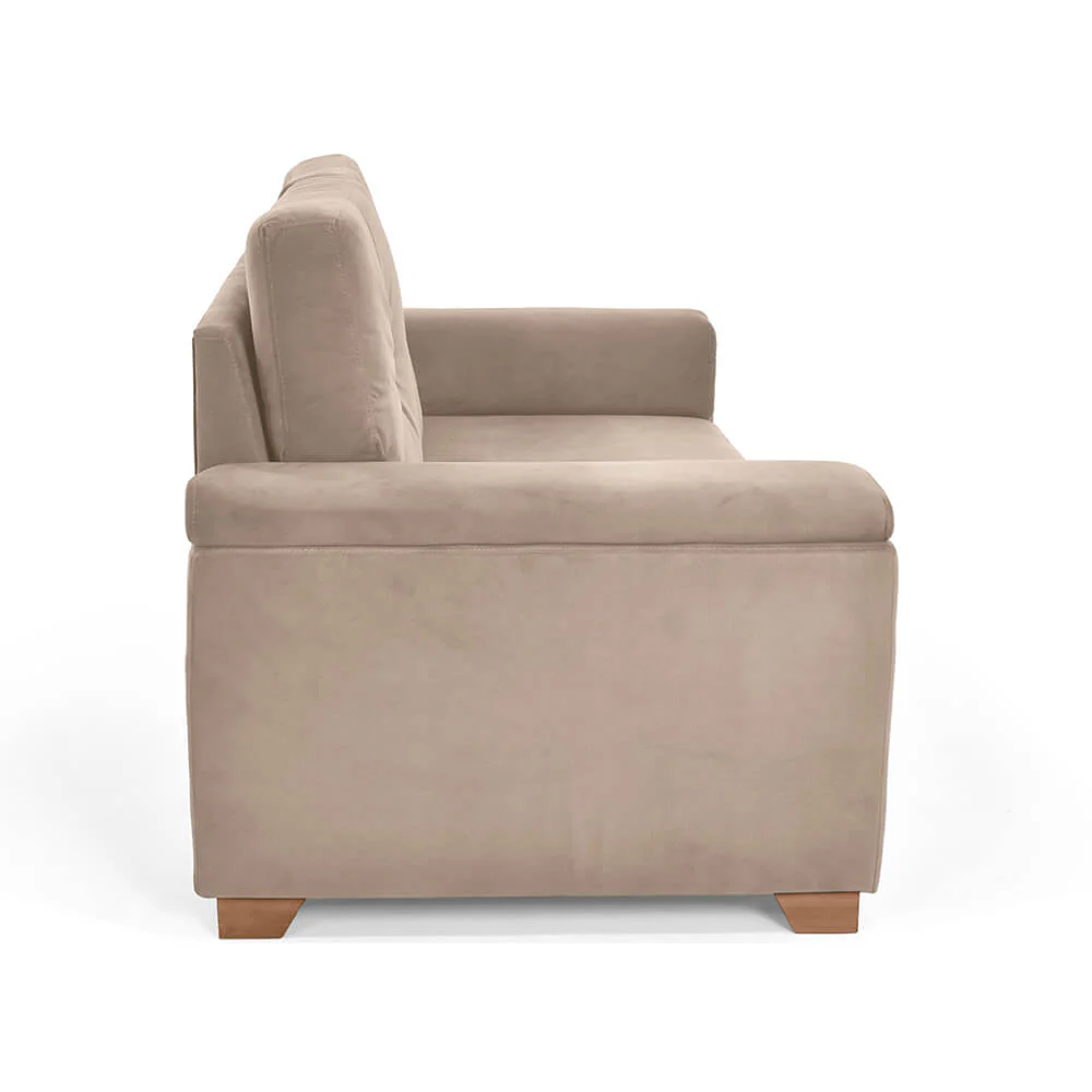 Sofa Zamora 2 Puestos Tela 150x87x85 Taupe - Image 4