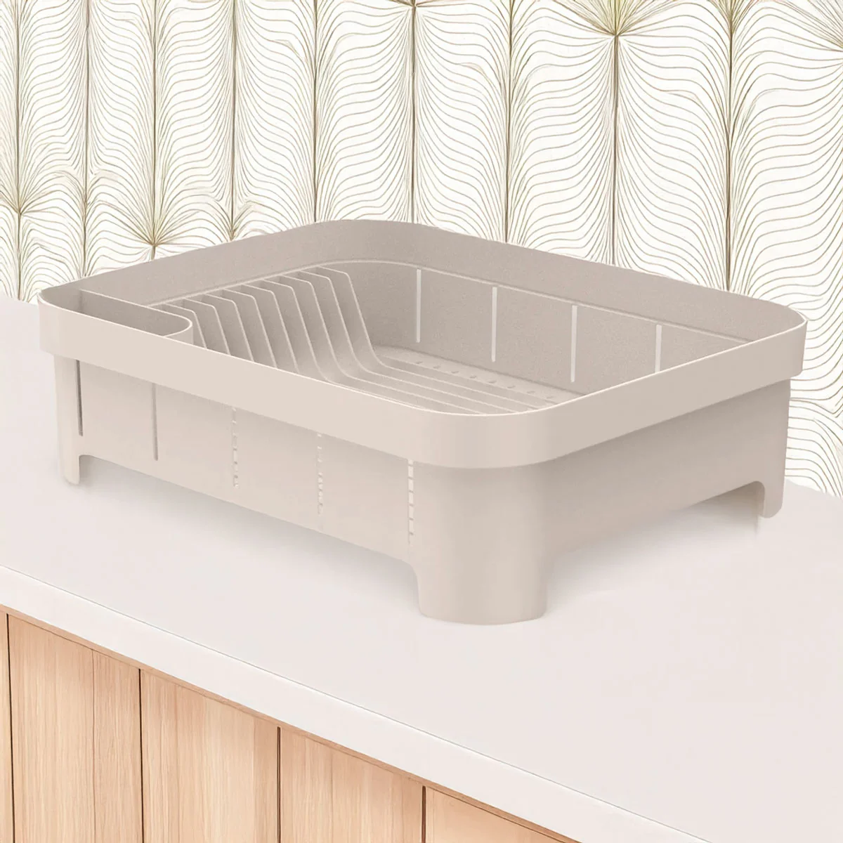 Escurreplatos trium color beige - Image 4