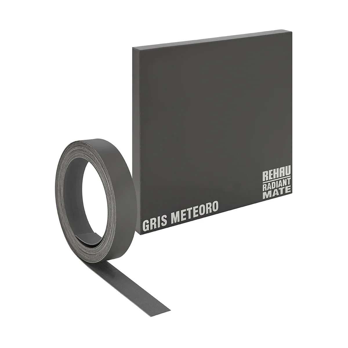 Tablero MDF laminado mate gris meteoro estandar Rauvisio Radiant