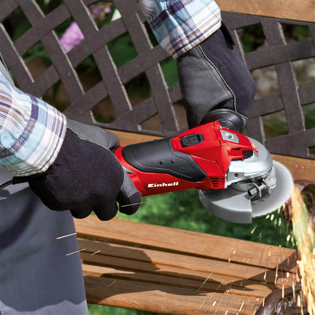 Taladro percutor 1/2" 650 watts vvr + Minipulidora 5" 850 watts 11.000 rpm marca Einhell - Image 6