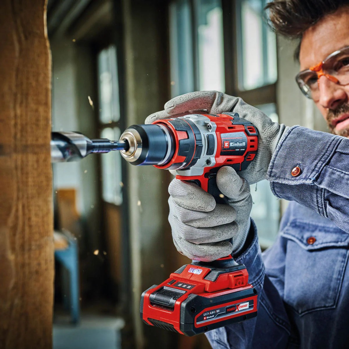 Taladro percutor 1/2 inalámbrico brushless 18 V + batería (2.5 ah) + cargador marca Einhell - Image 7