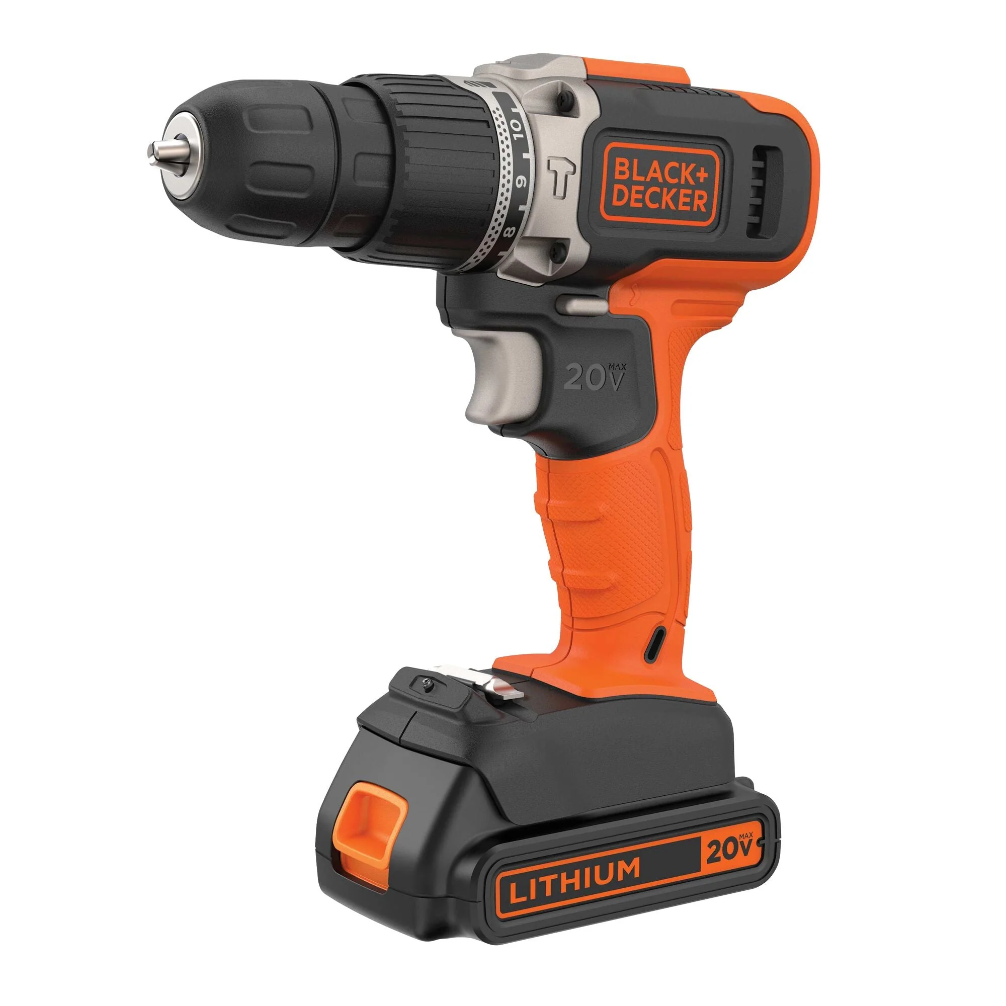Taladro/atornillador inalambrico 20v - 2 vel ion litio marca Black + Decker