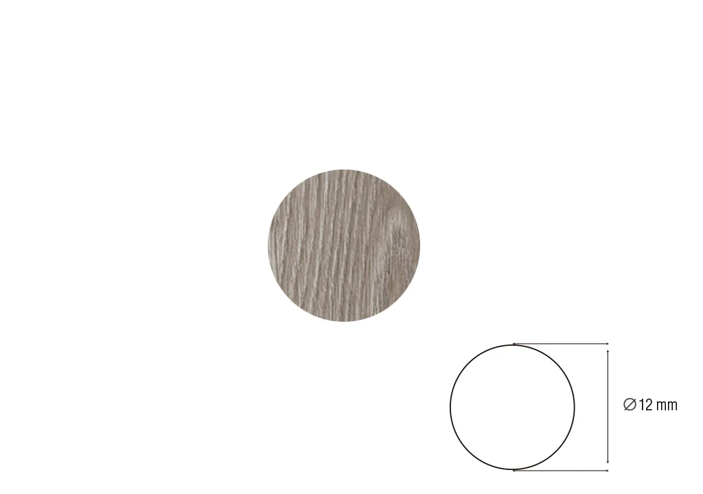 TAPADECEN-12 TAPA TORNILLO ADHESIVO CENIZA X 40 UND