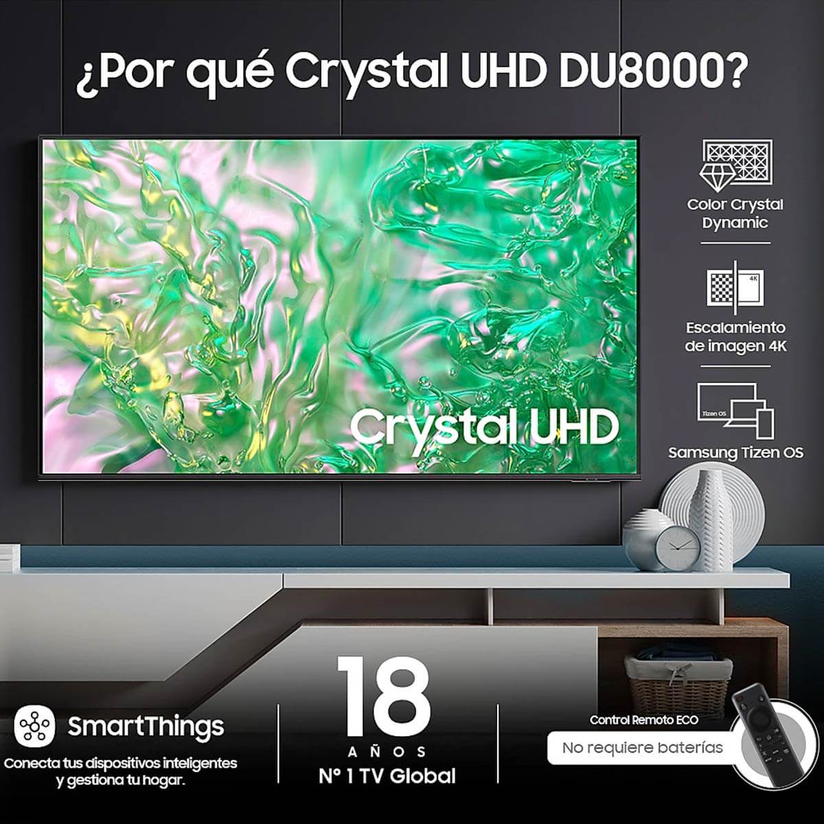 Televisor  smart de 85" crystal marca samsung - Image 8